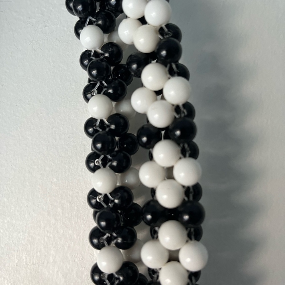 Altar’d State Black and White Beaded Bag - Picture 4 of 4
